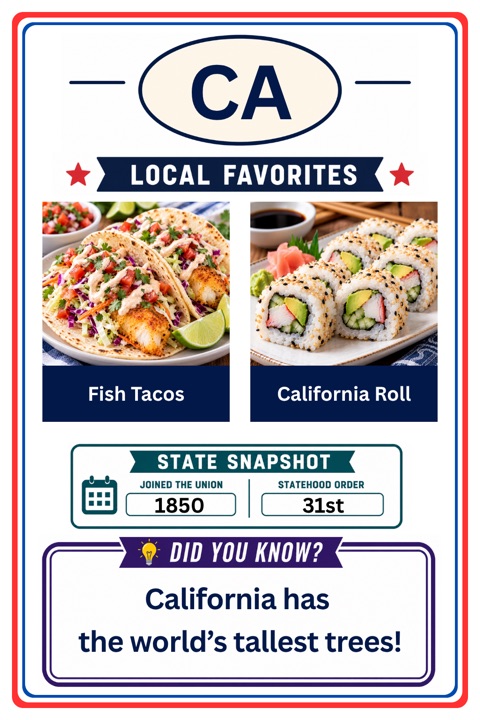 California card back